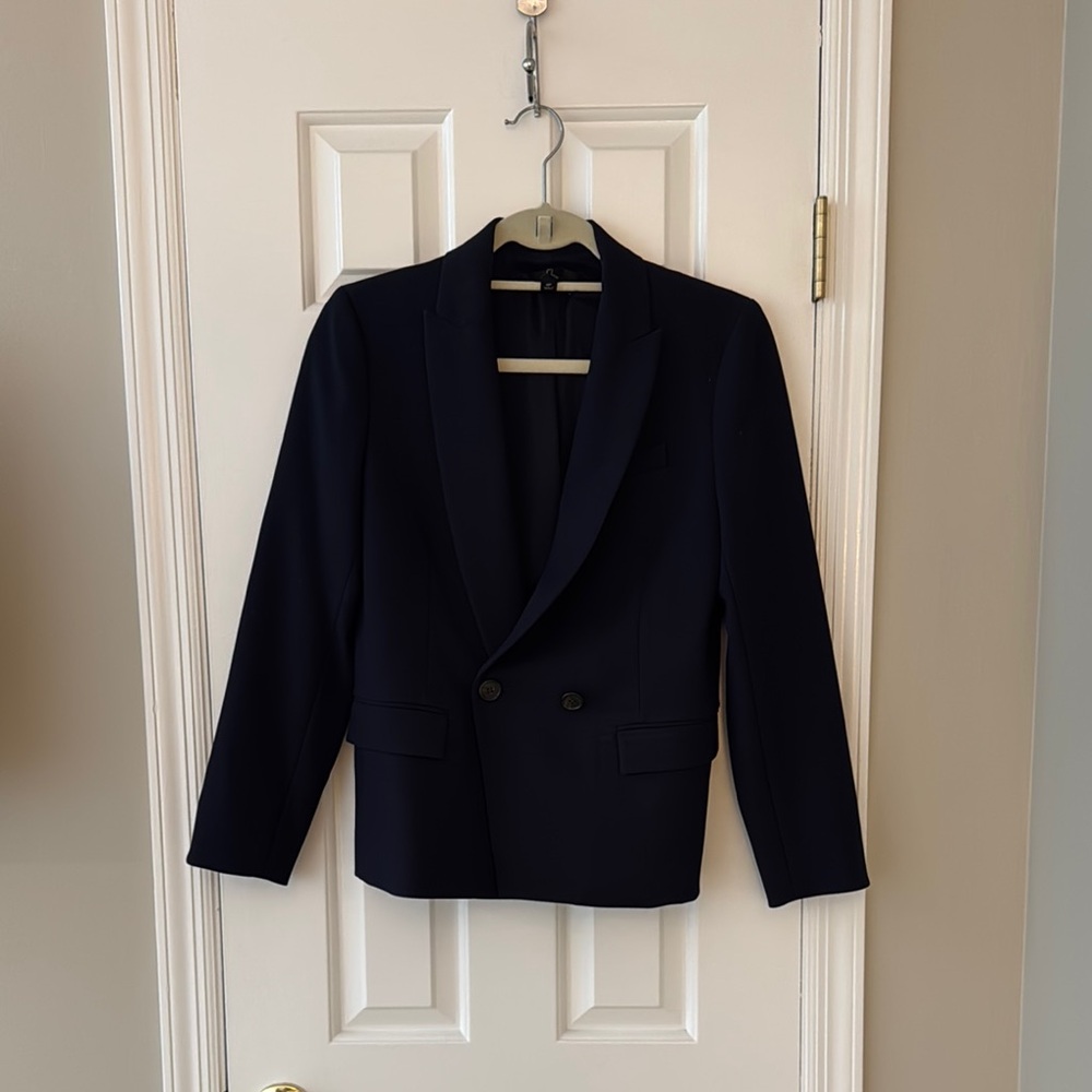 J Crew Classic Navy Blazer size 4P